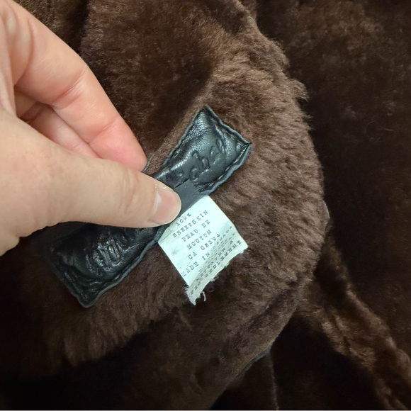 Vtg Clifford Michael Sheepskin Long Rancher Coat Oversized Canadian Adult Medium - Picture 14 of 15